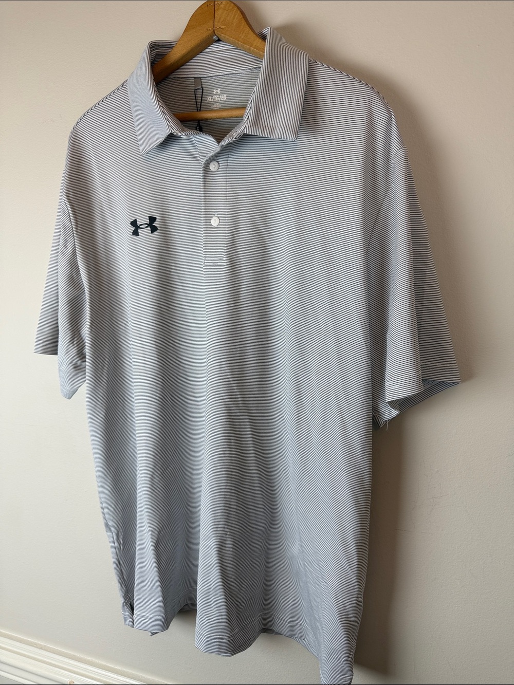 Under Armour UA Drive Team Stripe Golf Polo Loose Fit UPF 40 Men’s XL NWT